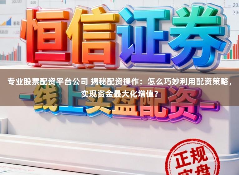 专业股票配资平台公司 揭秘配资操作：怎么巧妙利用配资策略，实现资金最大化增值？